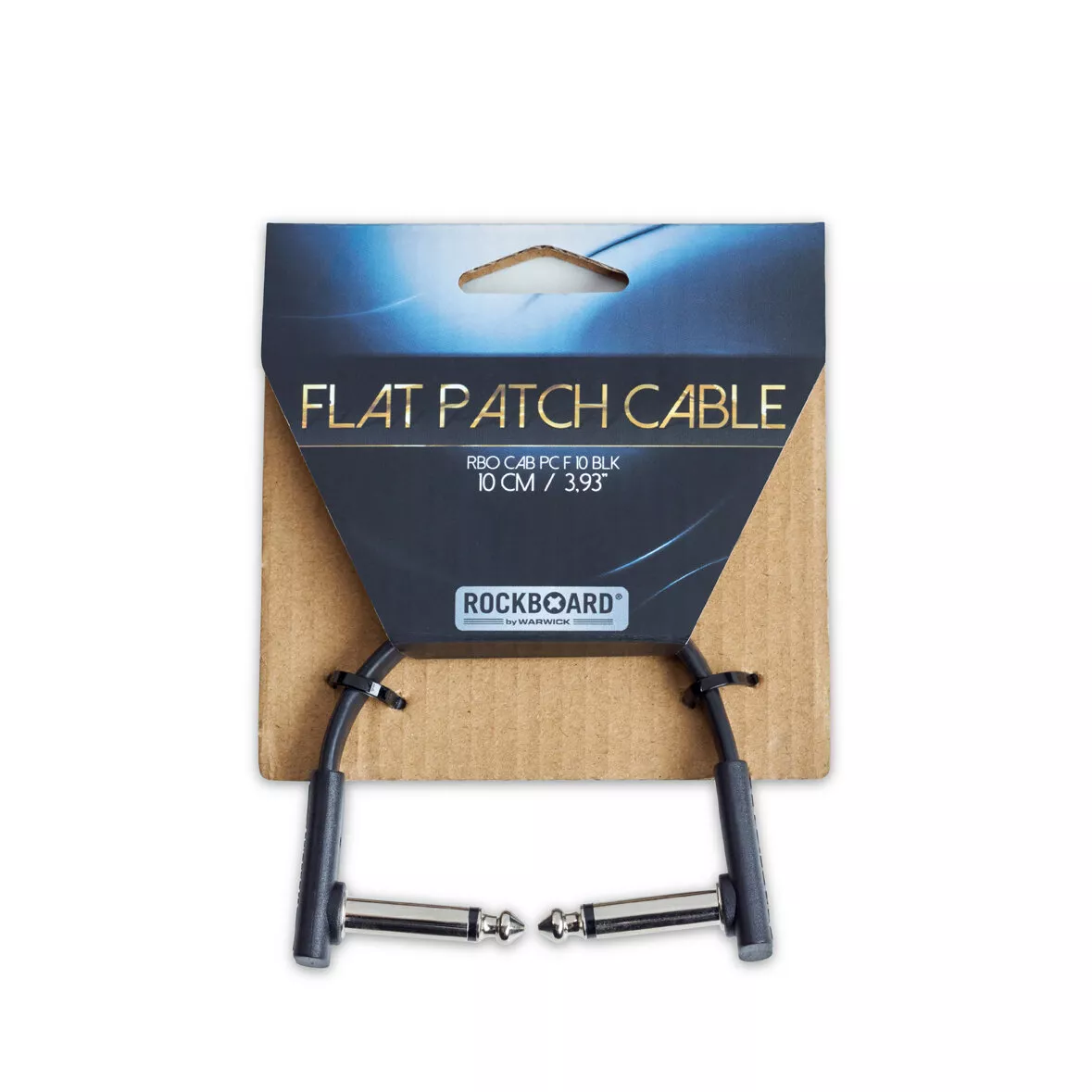 Warwick Rockboard Flat Patch Cable 10cm in Black
