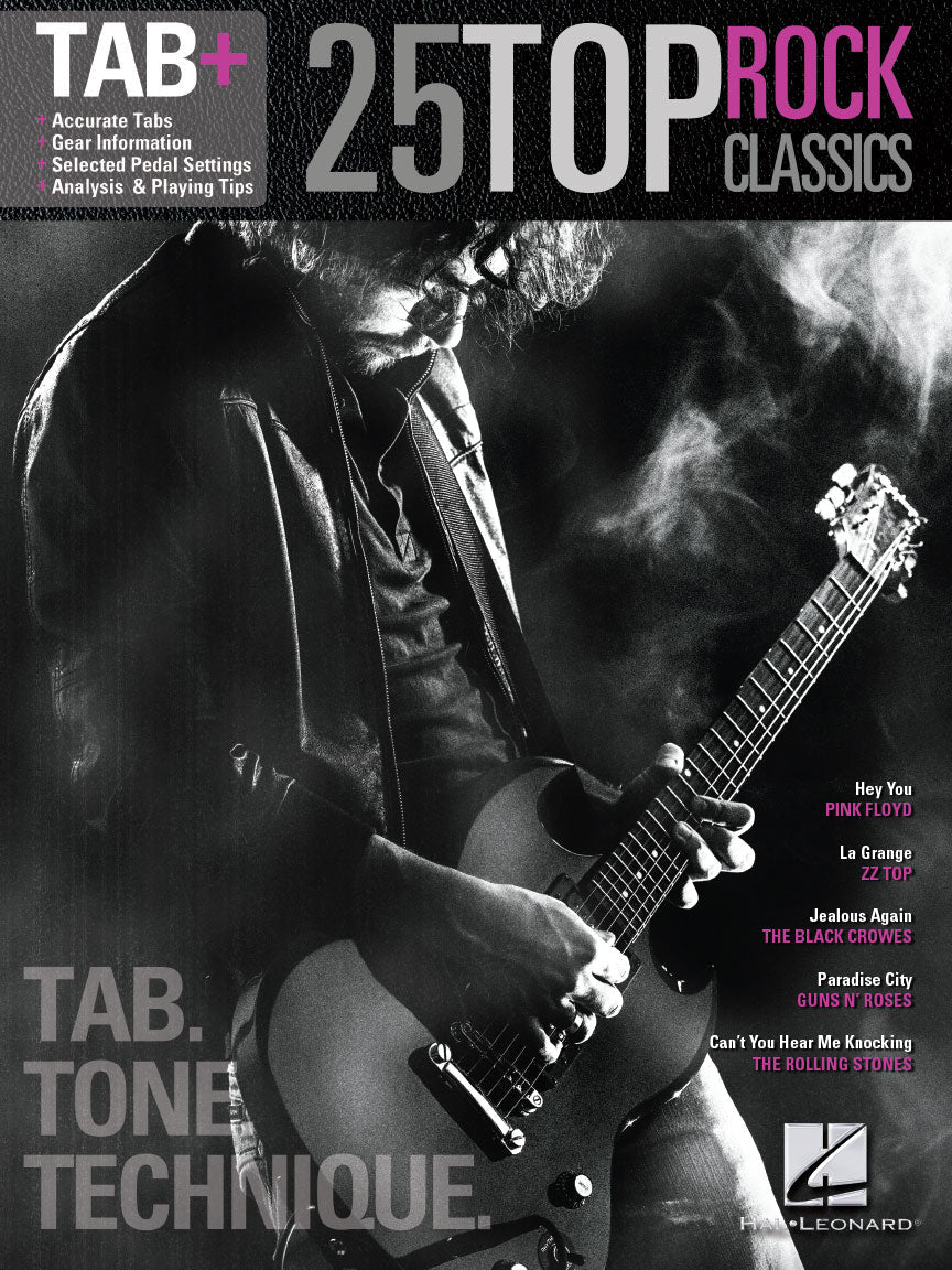 25 Top Rock Classics Tab Tone Technique Tab+