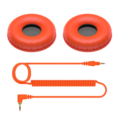 Pioneer DJ Coiled Cable And Ear Pads in Orange