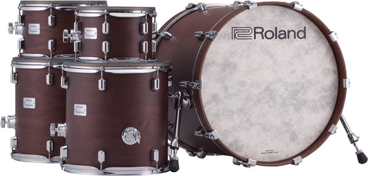 Roland VAD716 V-Drums Acoustic Design Kit in Satin Walnut