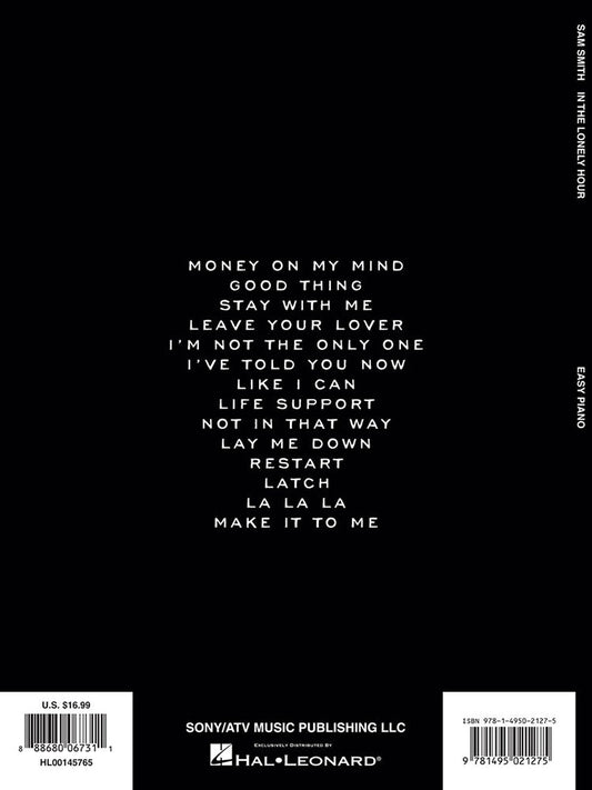 Sam Smith In The Lonely Hour Easy Piano