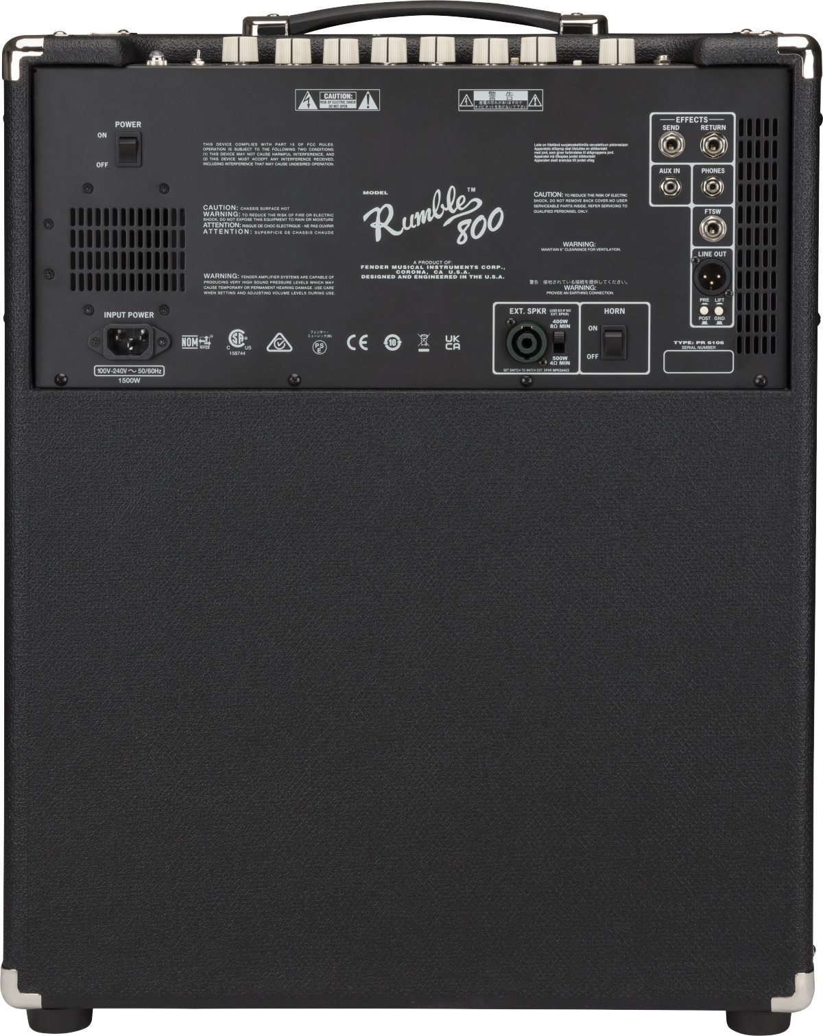 Fender Rumble 800 2x10" 800W Combo Amp