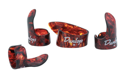 Jim Dunlop Finger & Thumb Pick Player Pack Medium in Shell
