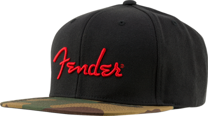 Fender Camo Flatbill One Size Fits Most Hat in Camo