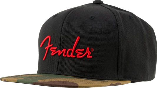 Fender Camo Flatbill One Size Fits Most Hat in Camo