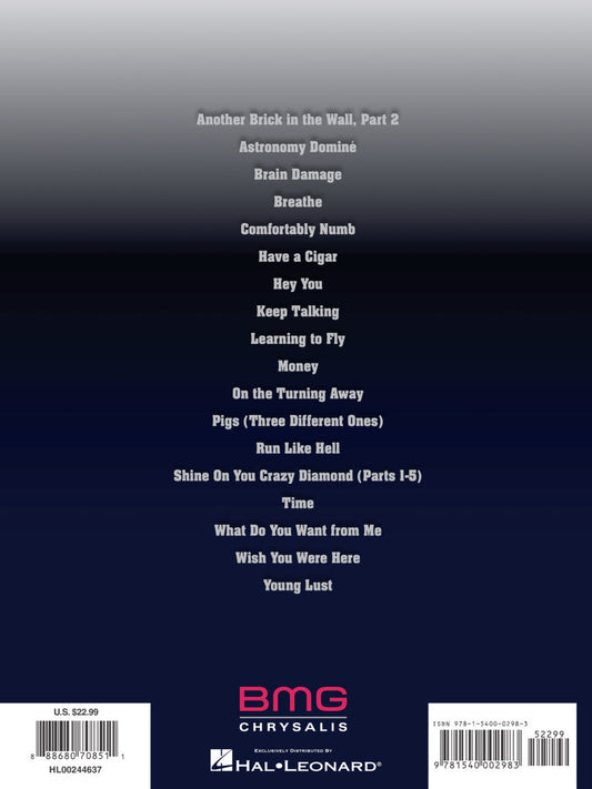 Pink Floyd Guitar Anthology Tab RV