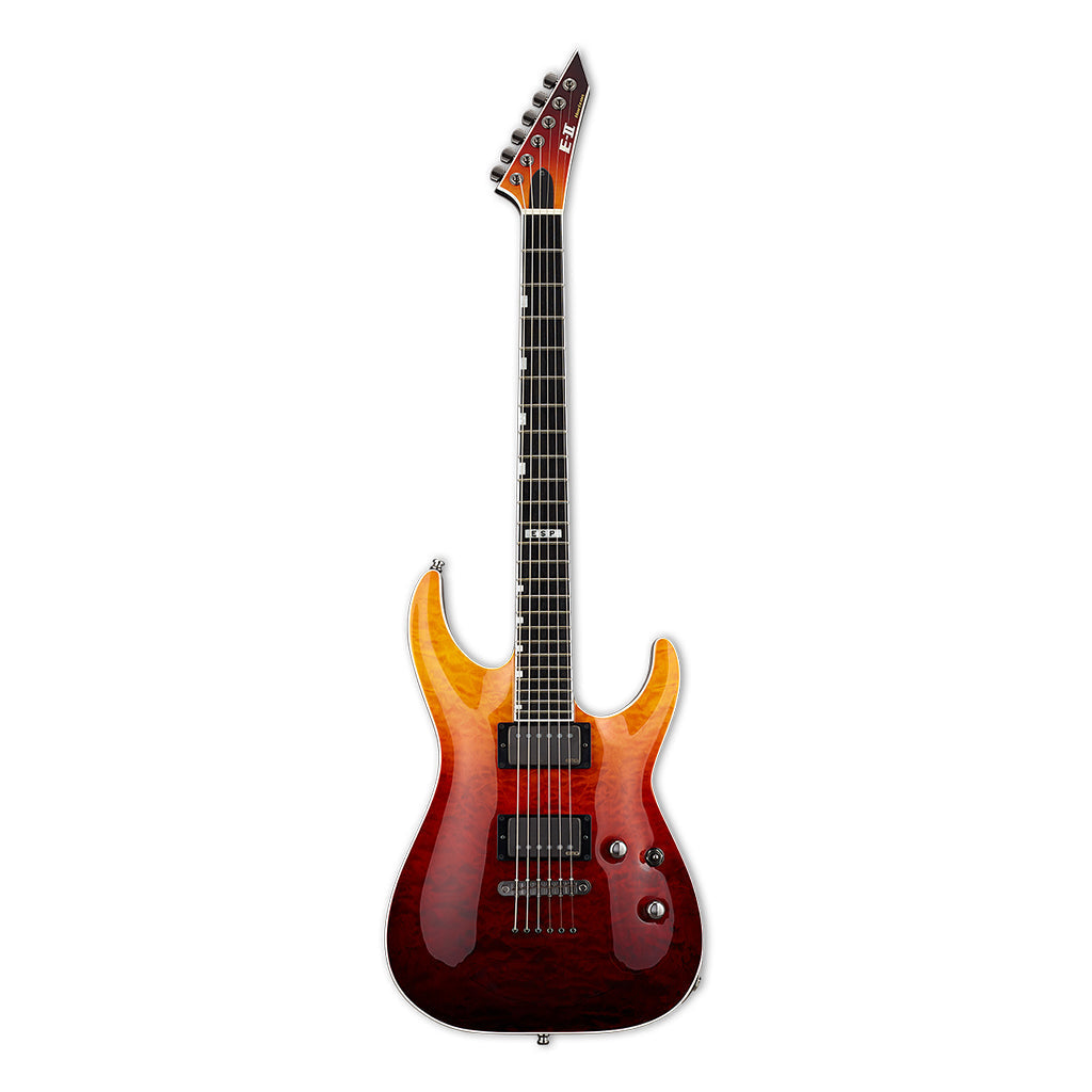 ESP E II Horizon NT II Electric Guitar in Tiger Eye Amber Fade