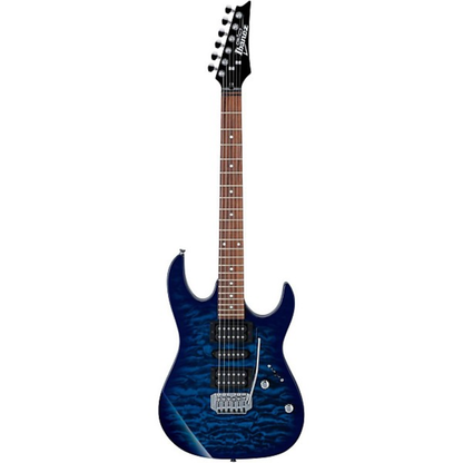 Ibanez GRX70QA Electric Guitar in Transparent Blue Burst