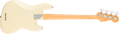 Fender American Professional II Jazz Bass Left Hand, Rosewood Fingerboard in Olympic White
