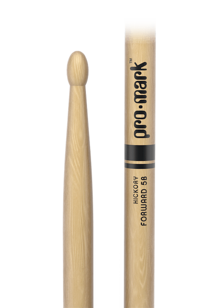 Promark Forward 5B Lacquered Hickory Wood Tip Drumsticks
