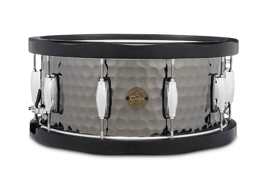 Gretsch Full Range Series 6.5 x 14" Wood Hoop Hammered Black Steel Snare Drum