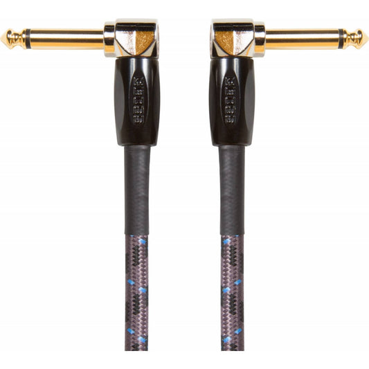 Boss BIC3AA Right Angle 1/4" to Same Patch 3ft Instrument Cable