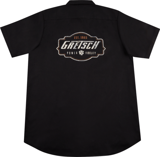 Gretsch Biker Work M Size Shirt in Black