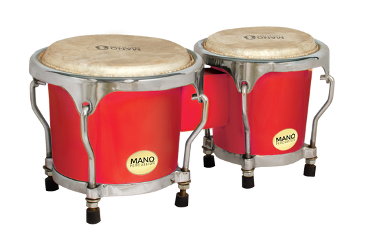 Mano Percussion Junior Tunable Bongos in Red