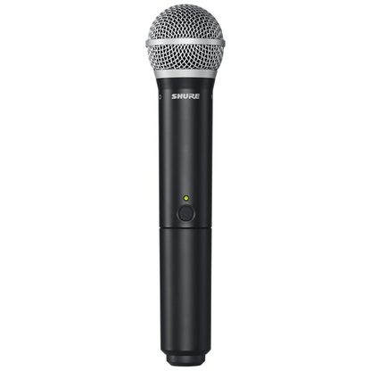 Shure Wireless Dual Handheld System 2 x BLX2PG58 Mic & BLX88 RX Auto Setup 662-686MHz