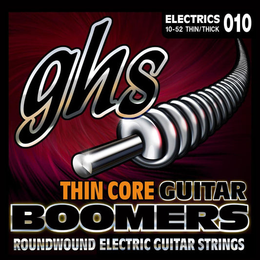 GHS TC GBTNT Thin Core Boomers Electric Guitar Strings Thin Thick 10-52 Gauge