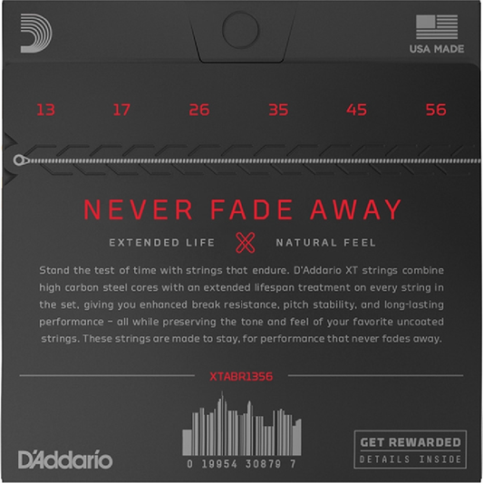 D'Addario XT 80/20 Bronze Acoustic Guitar Strings 13-56 Gauge