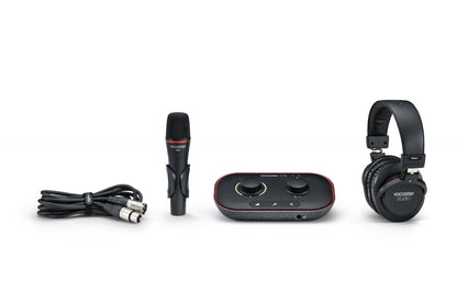 Focusrite Vocaster One Studio essential podcasting kit