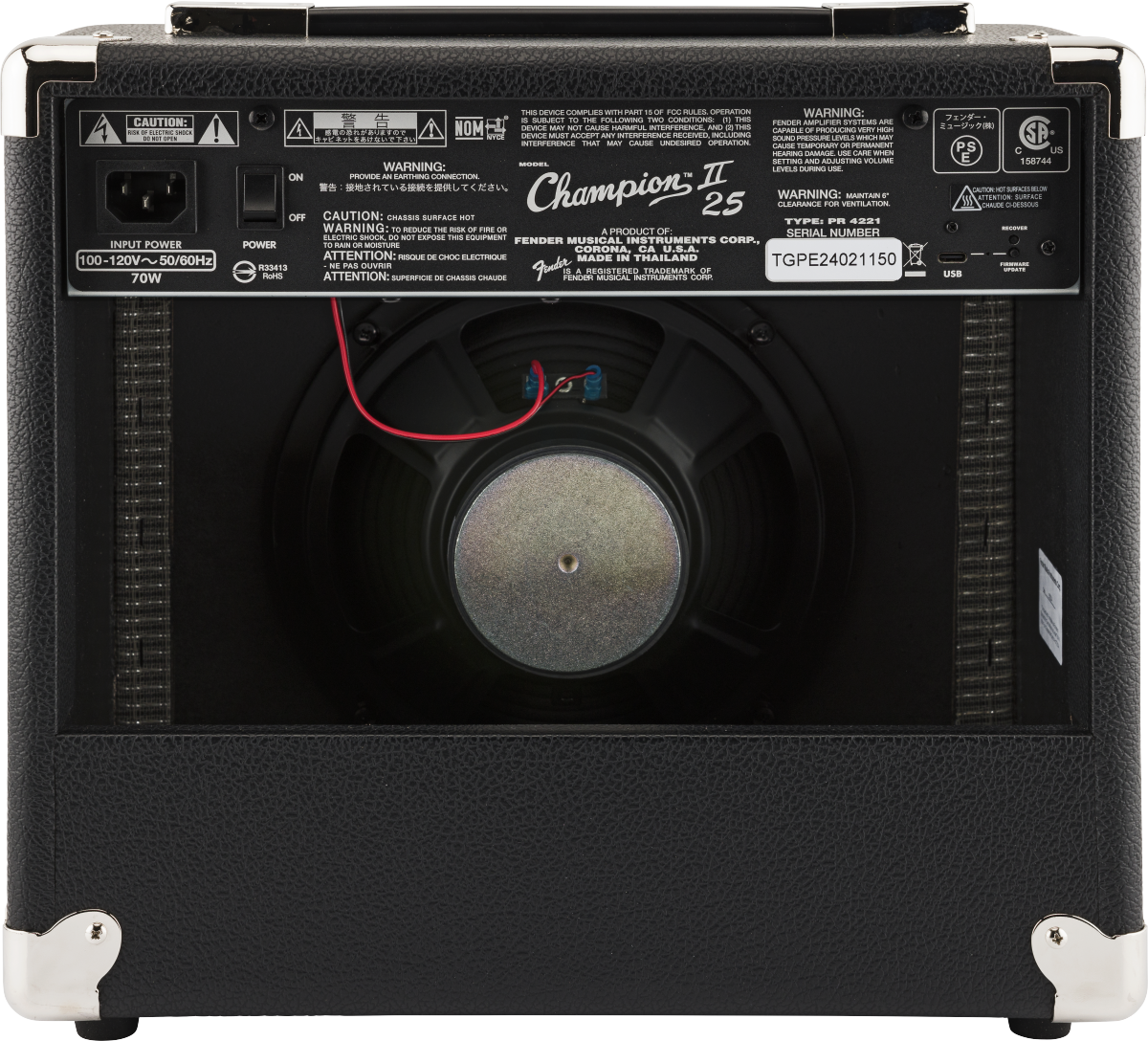 Fender Champion II 1 x 8" 25W Combo Amp