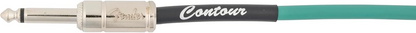Fender Contour 18.6' Instrument Cable in Sherwood Green