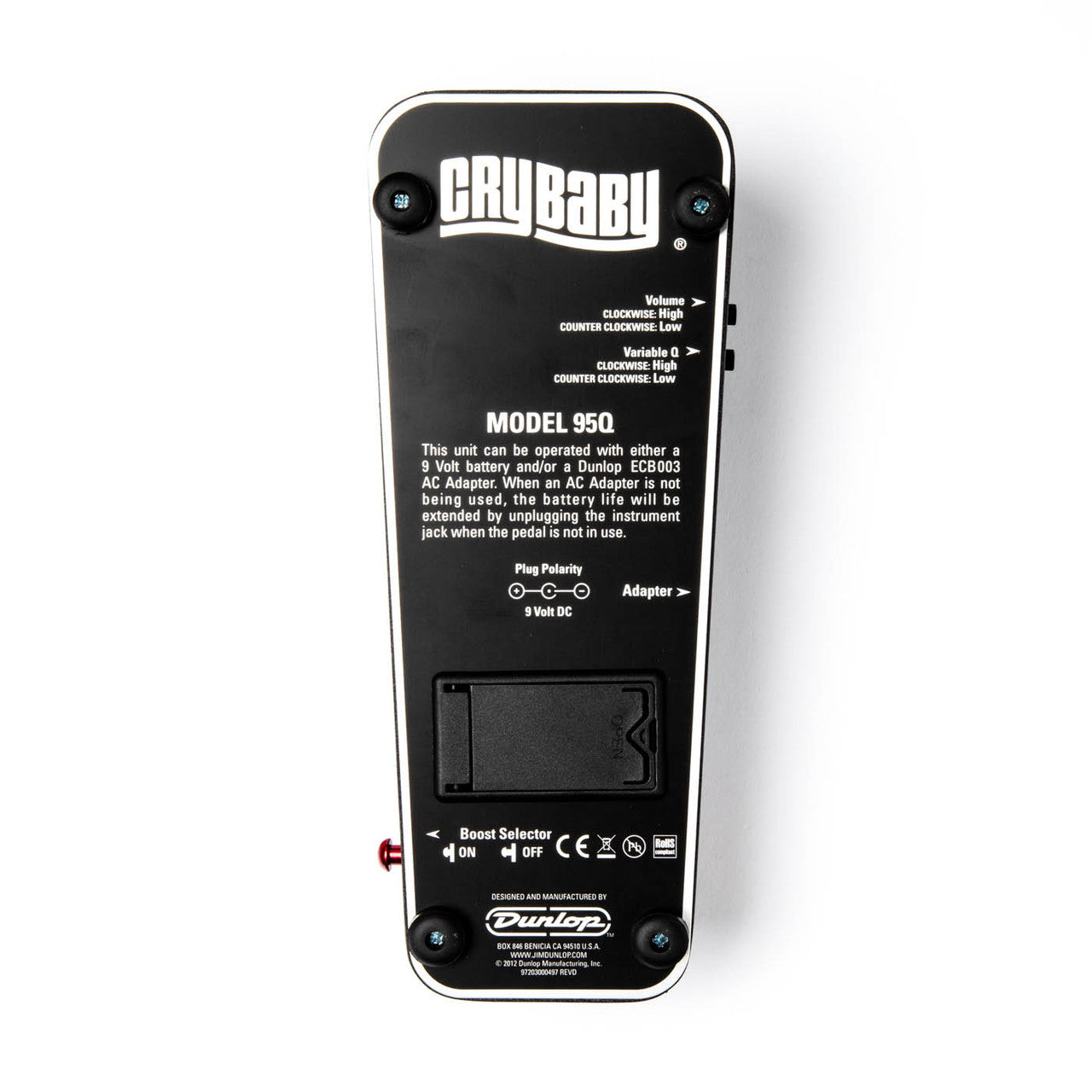 Jim Dunlop Cry Baby 95Q Wah Pedal