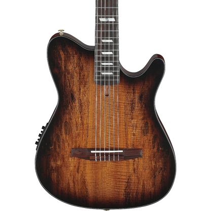 Ibanez FRH20QMN Electric Nylon String in Tobacco Burst Low Gloss