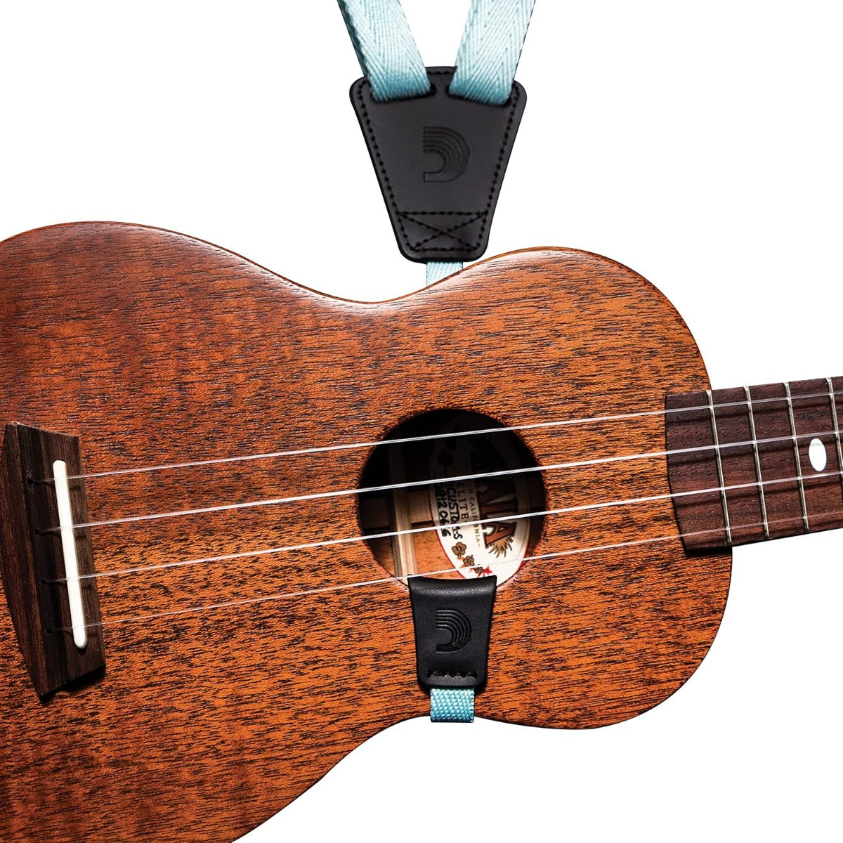 D'Addario Planet Waves 19mm Eco Ukulele Strap in Seafoam