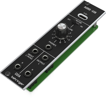 Behringer CU1A Ultra-Low Latency 2 In/2 Out USB/Audio Interface for Eurorack
