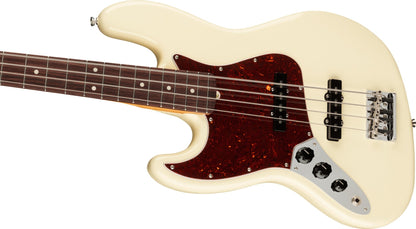 Fender American Professional II Jazz Bass Left Hand, Rosewood Fingerboard in Olympic White
