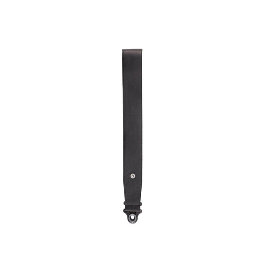 D'Addario 2.5" Comfort Leather Auto Lock Guitar Strap in Black
