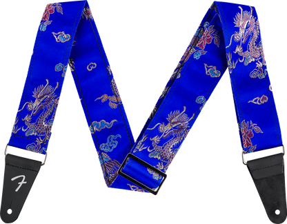 Fender Satin Dragon Strap in Royal Blue