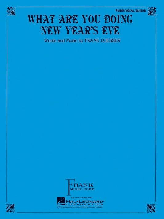 What Are You Doing New Years Eve Single Sheet