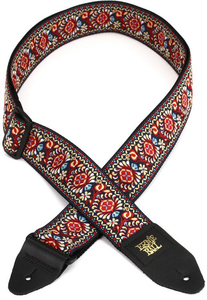 Ernie Ball Jacquard Guitar Strap Or Bass Strap in Royal Bloom