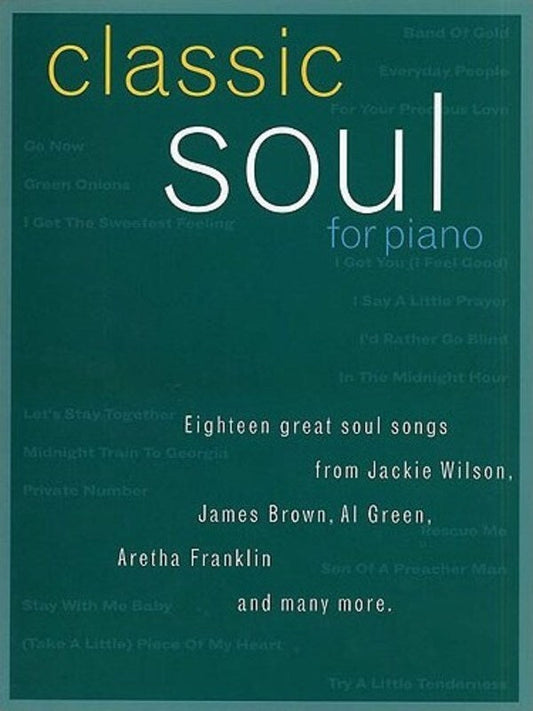 Classic Soul for Piano PVG