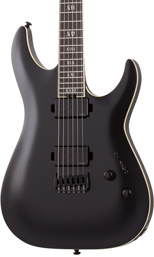 Schecter C-1 SLS Elite Evil Twin in Satin Black