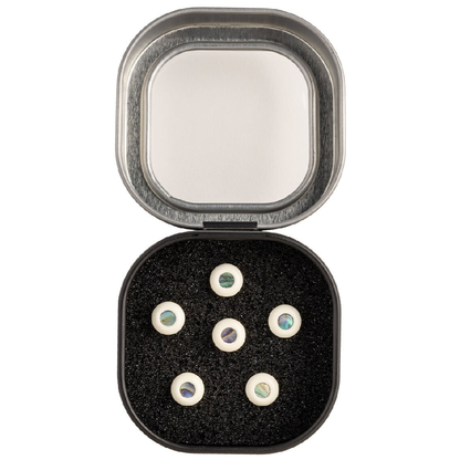 Martin Luxe Liquid Metal Bridge Pins in  Bone with Pearl