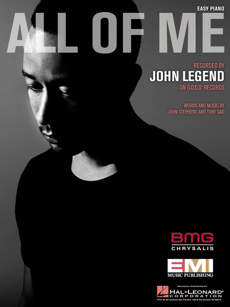 John Legend All of Me S/S EASY PIANO