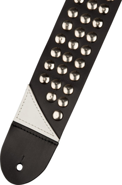 Jackson 2.5" Stud Leather Strap in Black