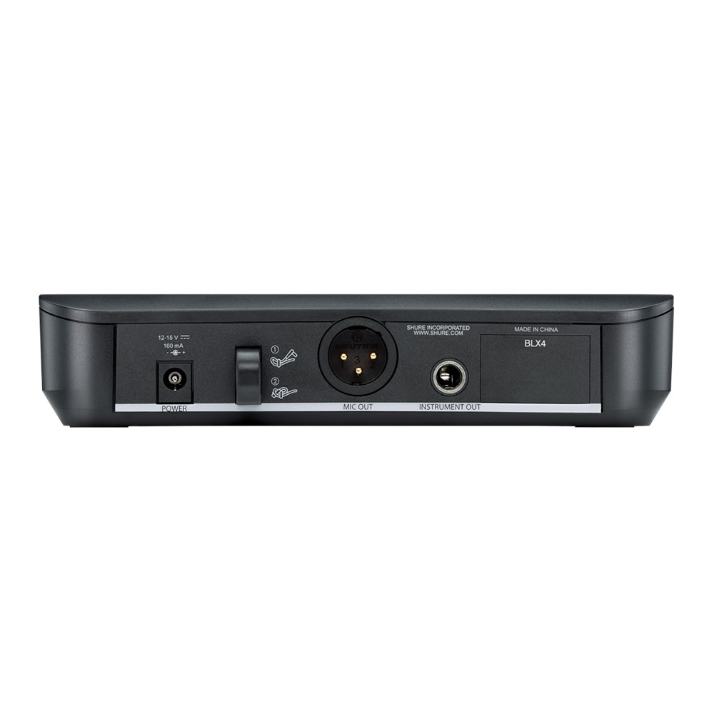 Shure Wireless Headworn Mic System BLX1 Tx; PGA31 Mic; BLX4 Rx Auto Setup 614-638MHz
