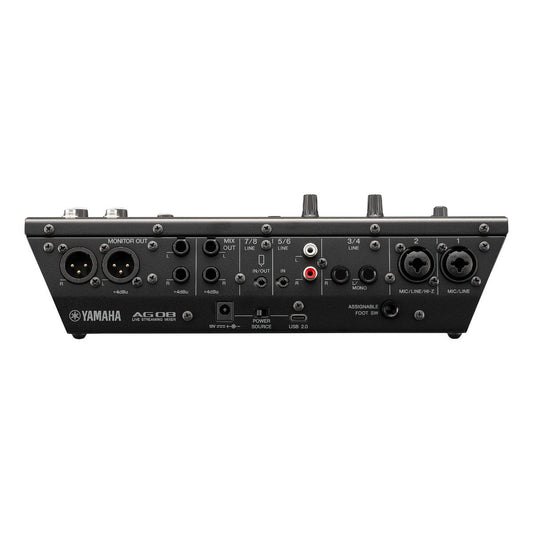 Yamaha AG08B Live Streaming Mixer in Black