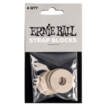 Ernie Ball Strap Blocks 4pk in Gray