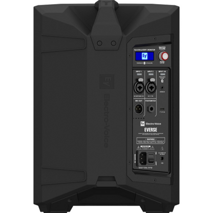 Electro-Voice EVERSE 8 Weatherized Battery Powered Loudspeaker Bluetooth Audio and Control in Black