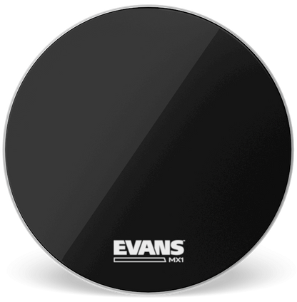 Evans MX1 Black Marching 32" Bass Drum Head