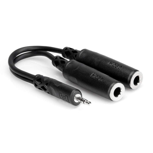Hosa YMP233 3.5 mm TRS to Dual 1/4" TRSF Y Cable