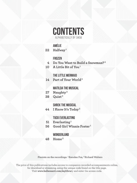 Girls' Songs from 21st Century Musicals BK/OLA