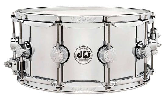 DW Collectors Series 6.5" x 14" Chrome Over Steel Snare Drum