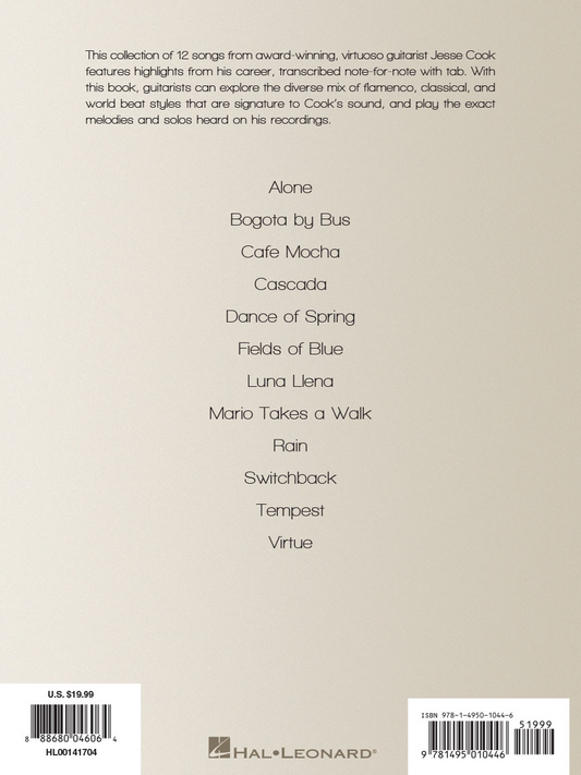 Jesse Cook Works Vol 1 Guitar Tab
