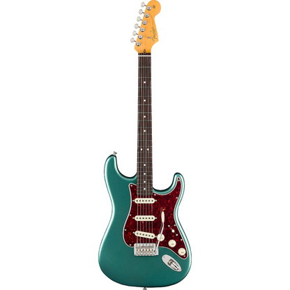 Fender American Professional Classic Stratocaster Electric Guitar, Rosewood Fingerboard in Faded Sherwood Green Metallic