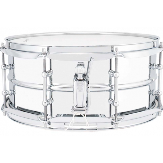 Ludwig LU6514SLDIR 6.5" x 14" New Supralite Steel Snare Drum