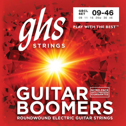 GHS GBCL Boomers Custom Light Electric Guitar Strings 9-46 Gauge
